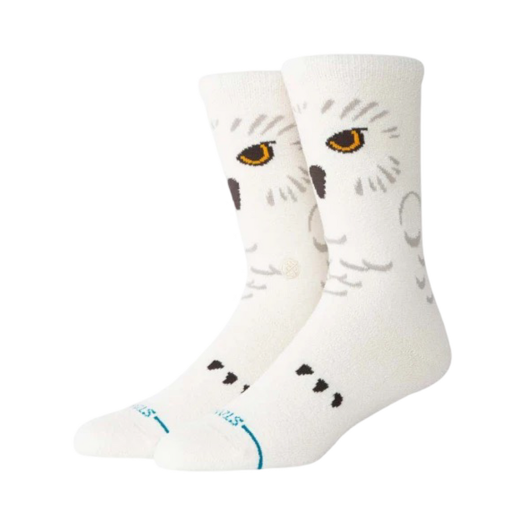 Stance x Harry Porter Hedwig Graphic Print White Crew Socks