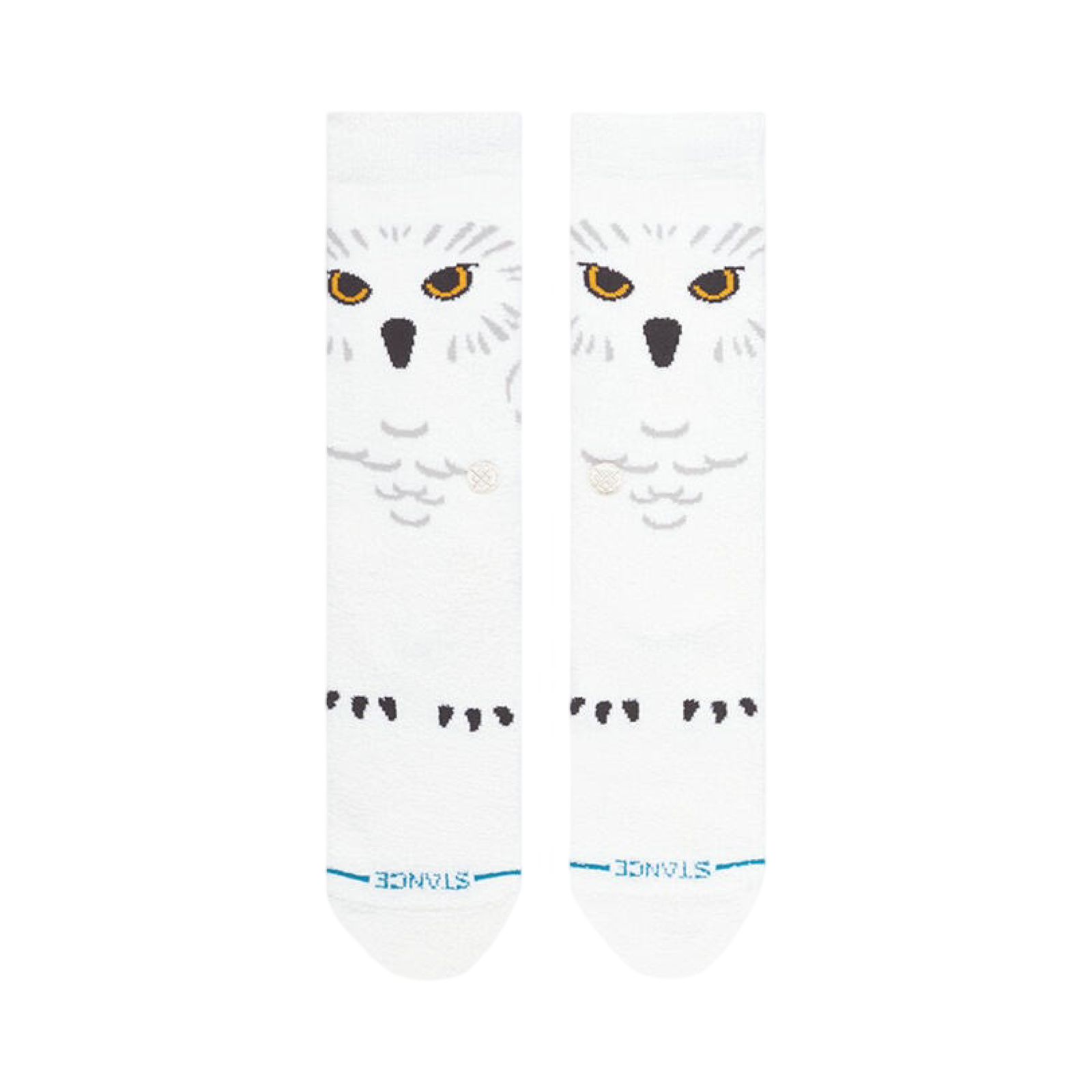 Stance x Harry Porter Hedwig Graphic Print White Crew Socks