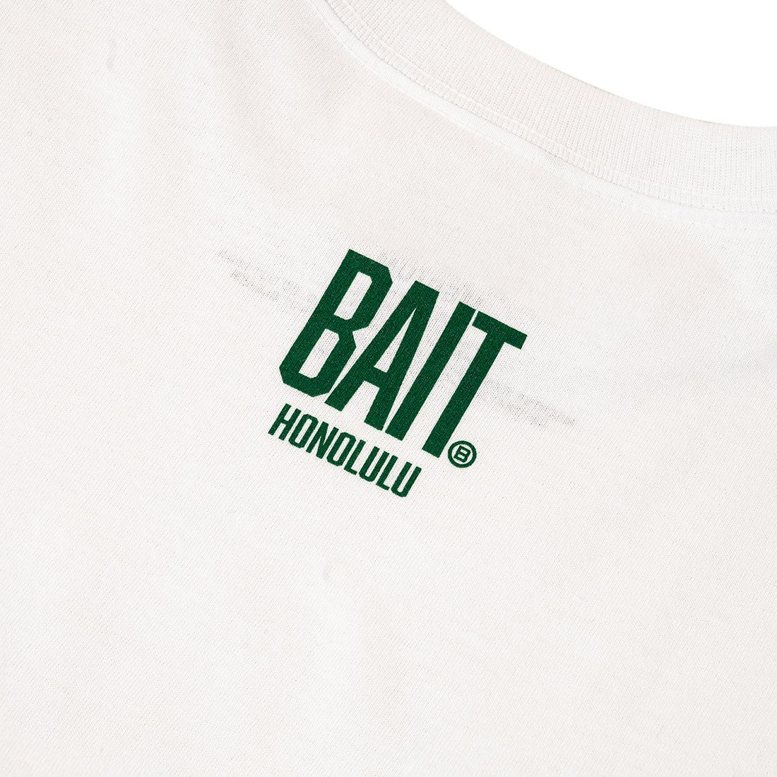 BAIT Hawaii BRAH Tee White Green