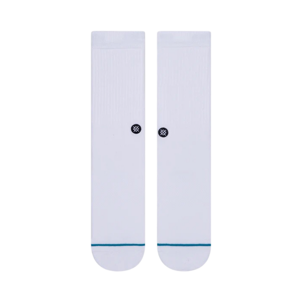 Stance Icon White Black Crew Socks