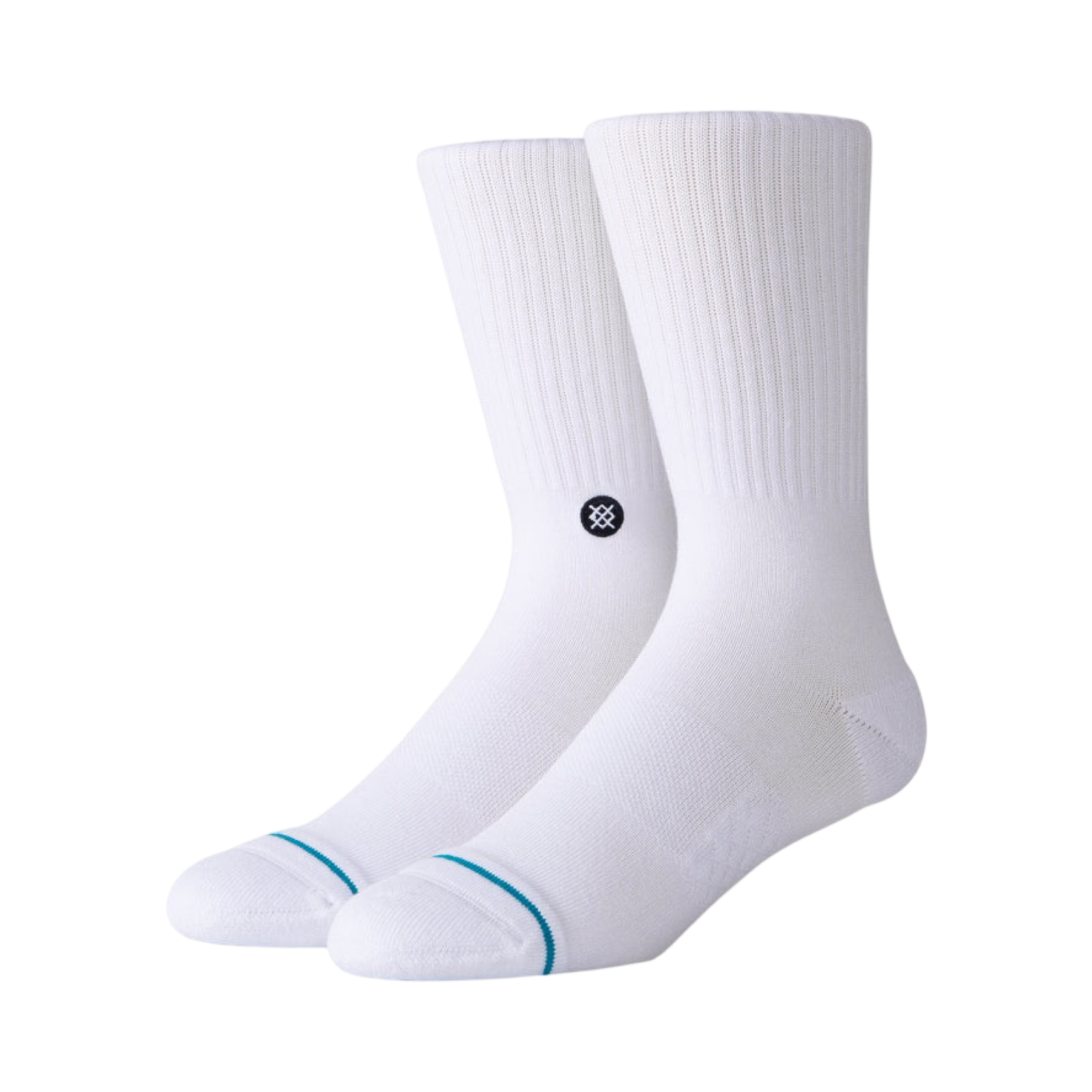 Stance Icon White Black Crew Socks
