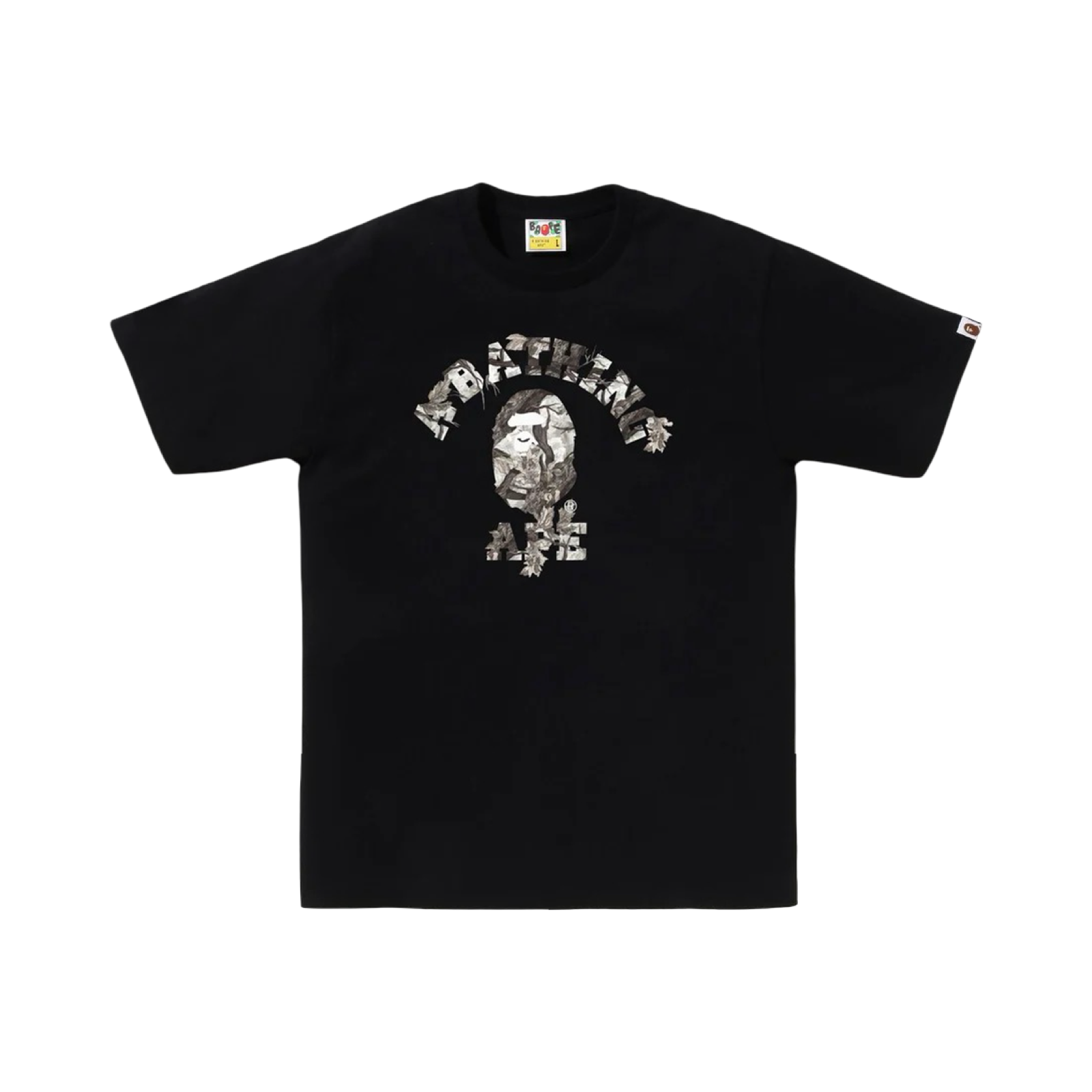 A Bathing Ape Bape Tree Edge Black White Camo College Tee