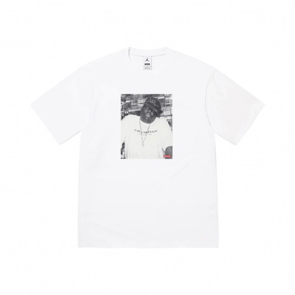 Supreme x Jordan Biggie T-Shirt White FW24