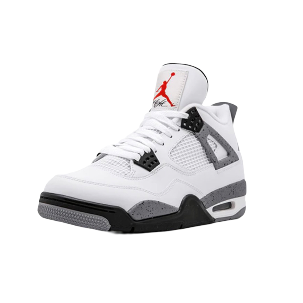Air Jordan 4 Retro 2012 White Cement White Black Tech Grey