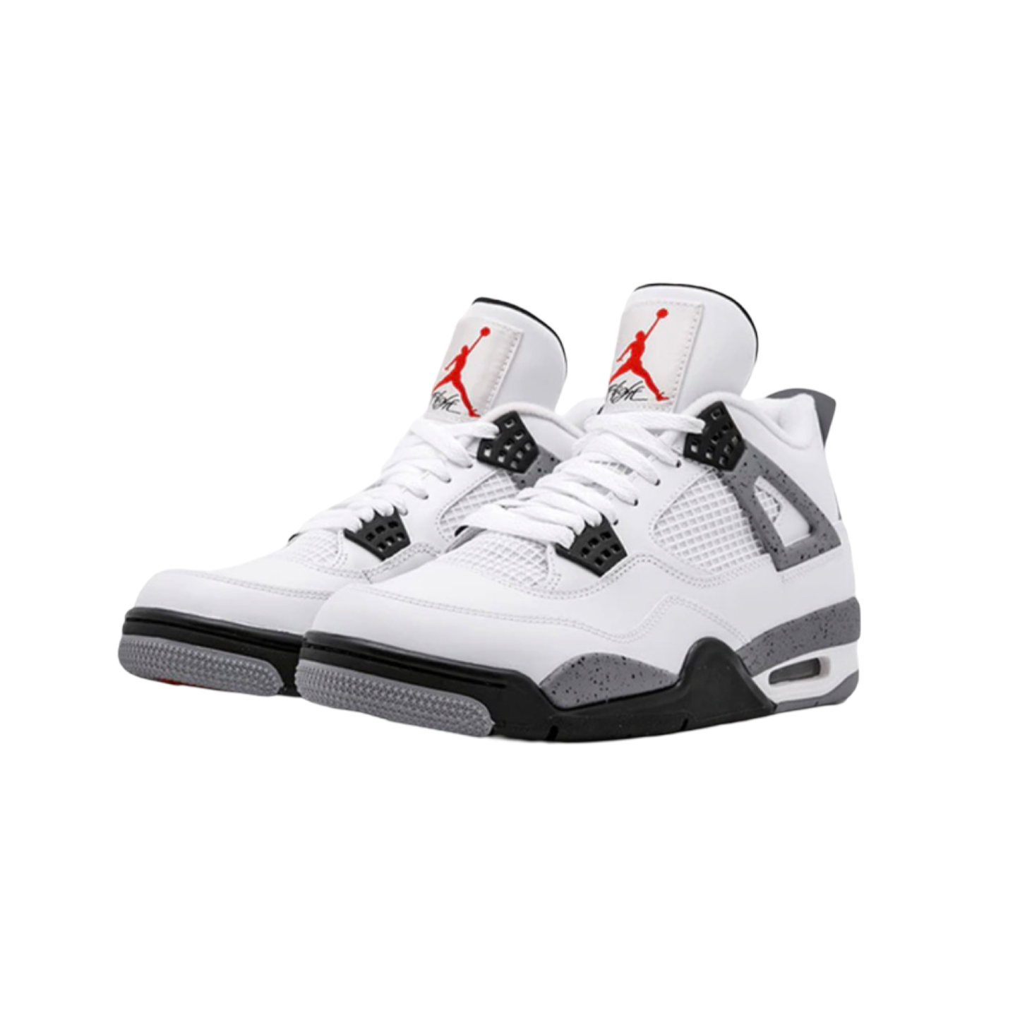 Air Jordan 4 Retro 2012 White Cement White Black Tech Grey