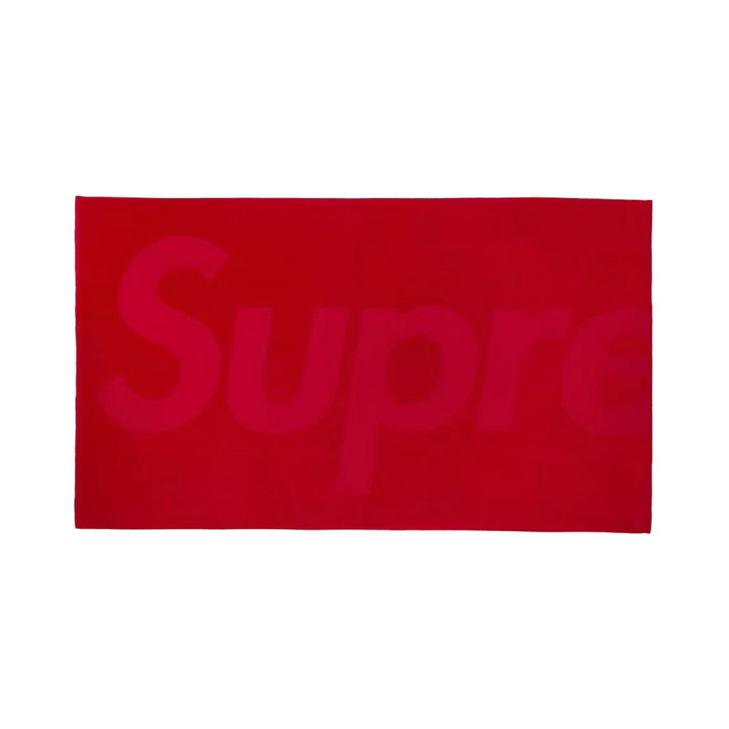Supreme Tonal logo towel Red SS24