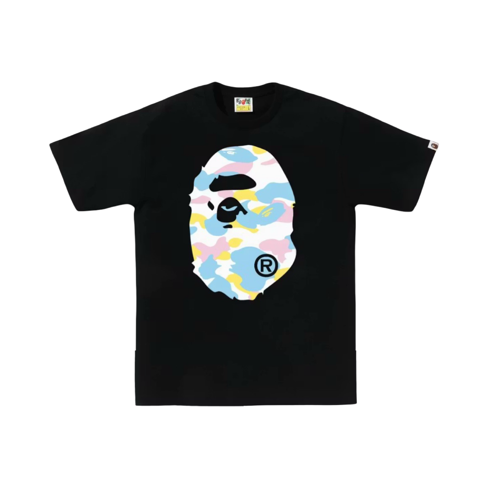 A Bathing Ape BAPE Ape Head Tee Multi Camo Black SS26