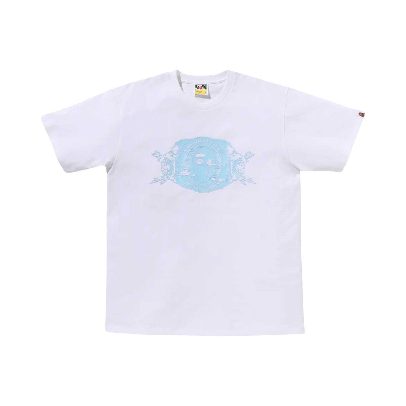 A Bathing Ape BAPE Busy Works Tee Ice Blue SS26