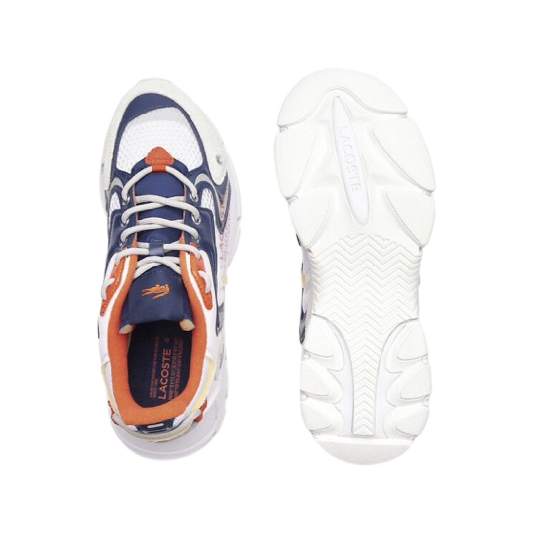 Lacoste Men's L003 NEO 223 White Orange Navy