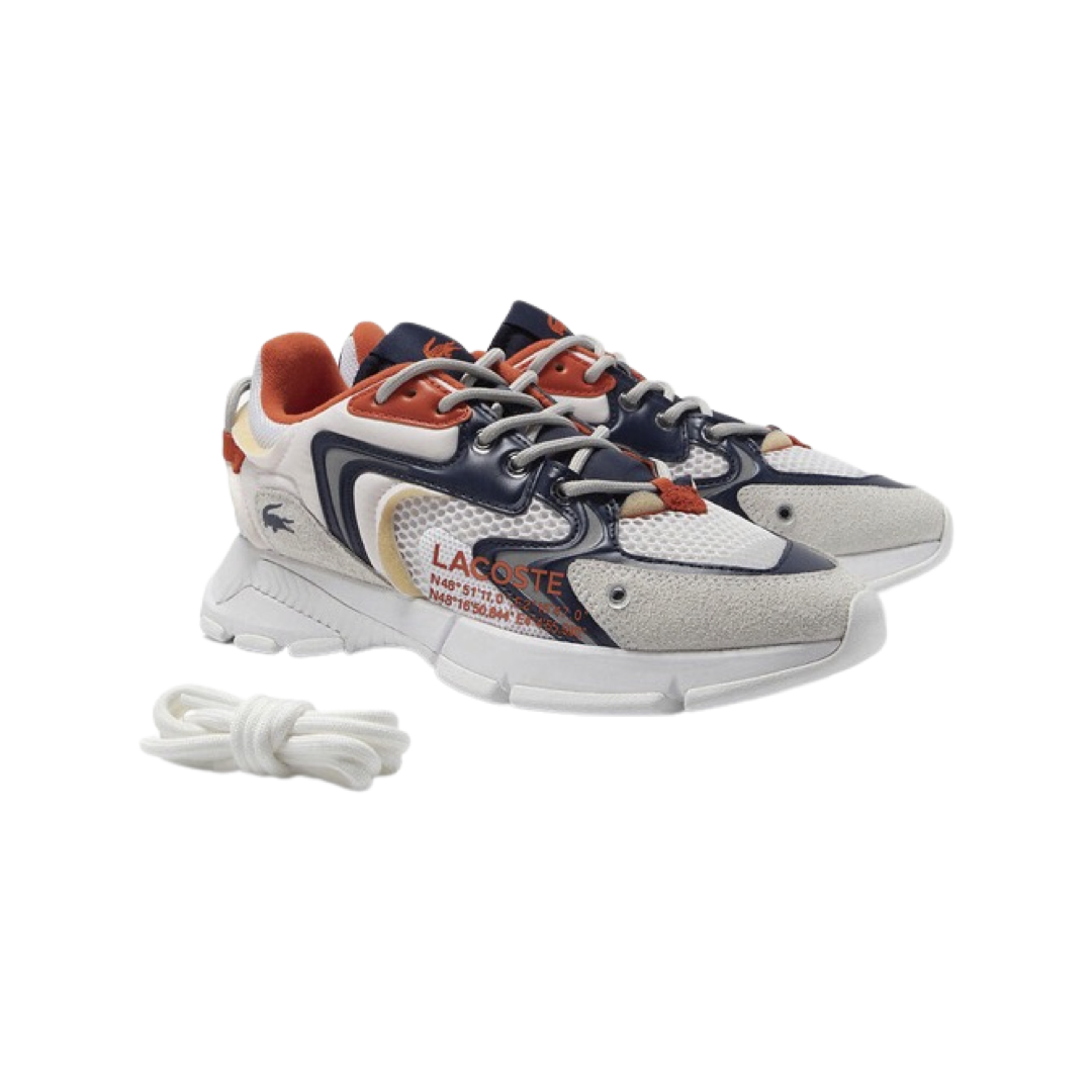 Lacoste Men's L003 NEO 223 White Orange Navy