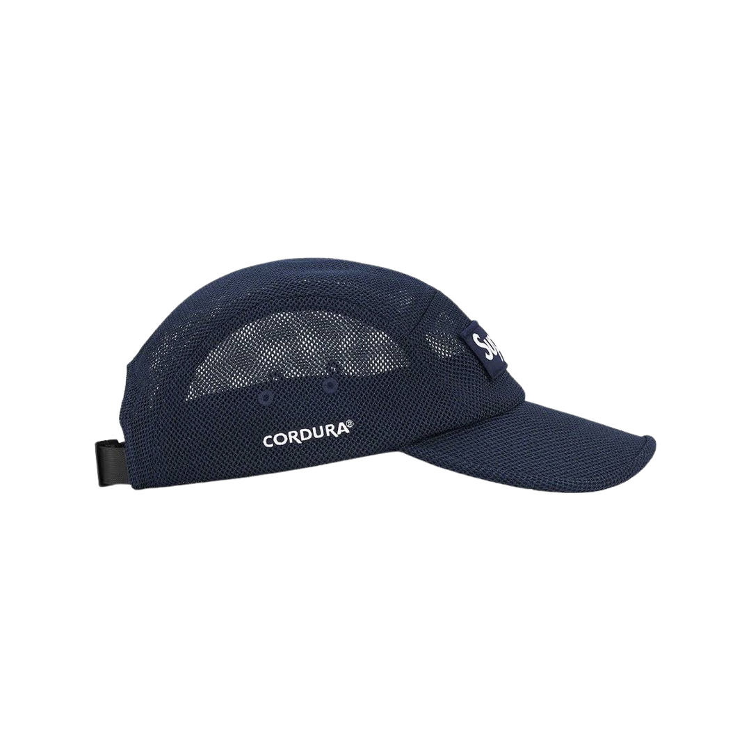 Supreme Camp Cap SS23 Cordura Mesh Navy Blue White