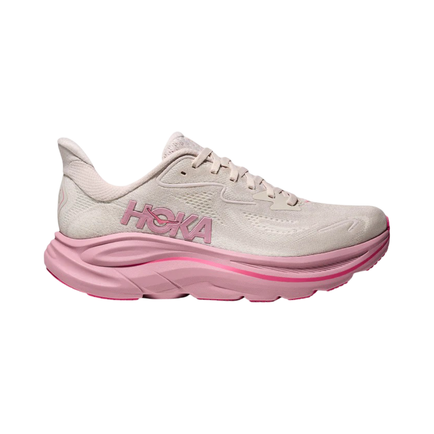Women's Hoka Clifton 10 B Width Rose Cream Dried Rose