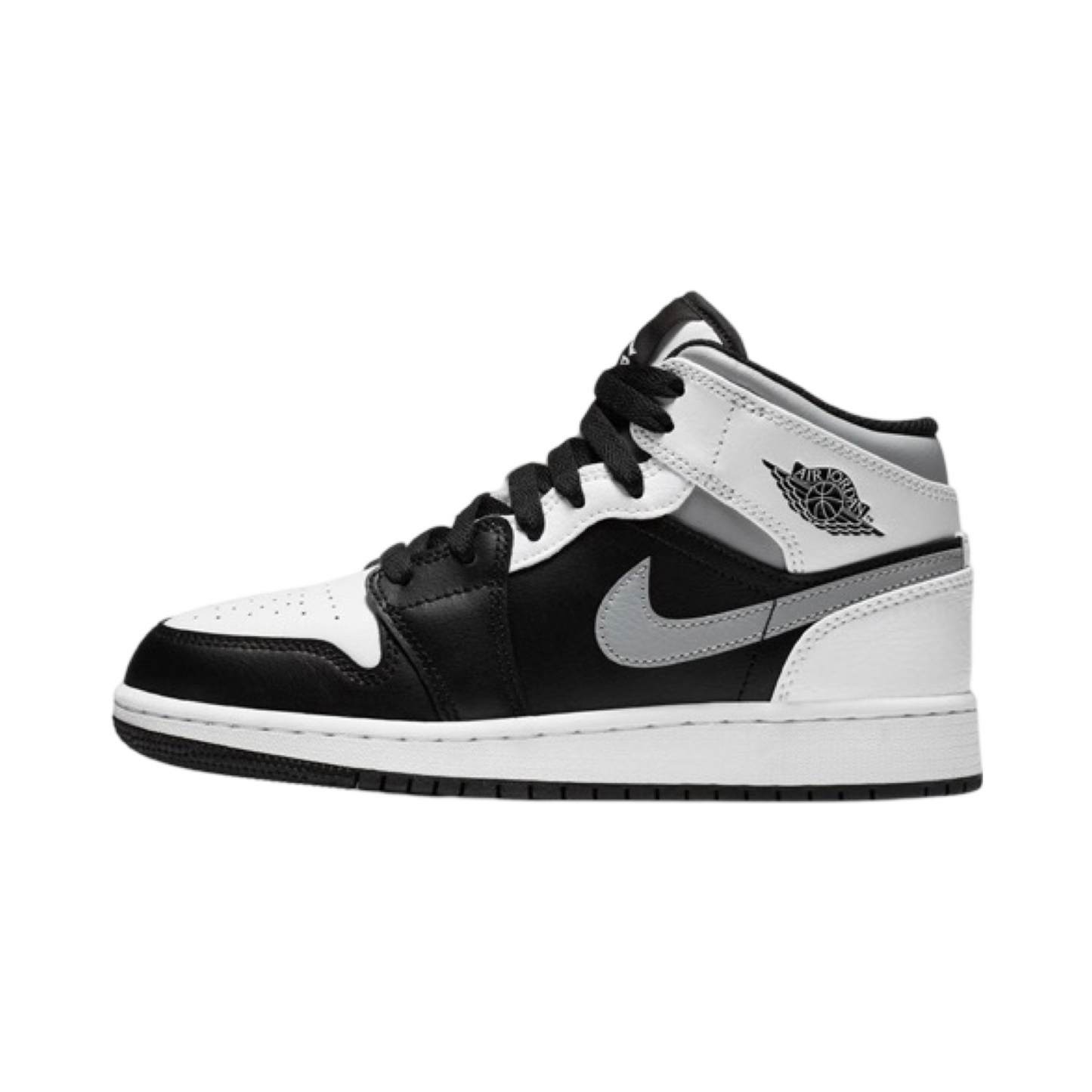 Air Jordan 1 Mid GS White Shadow Black Grey