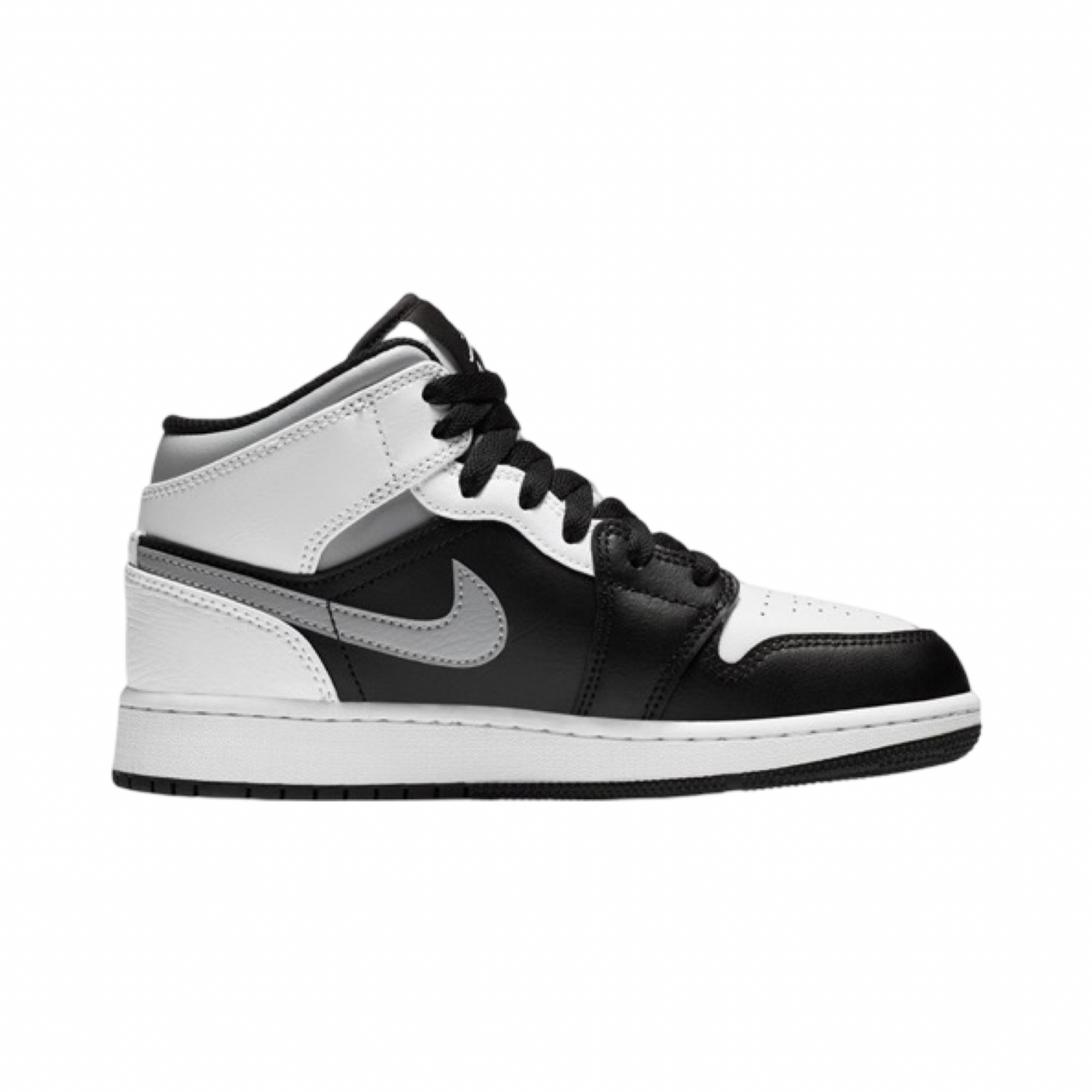 Air Jordan 1 Mid GS White Shadow Black Grey