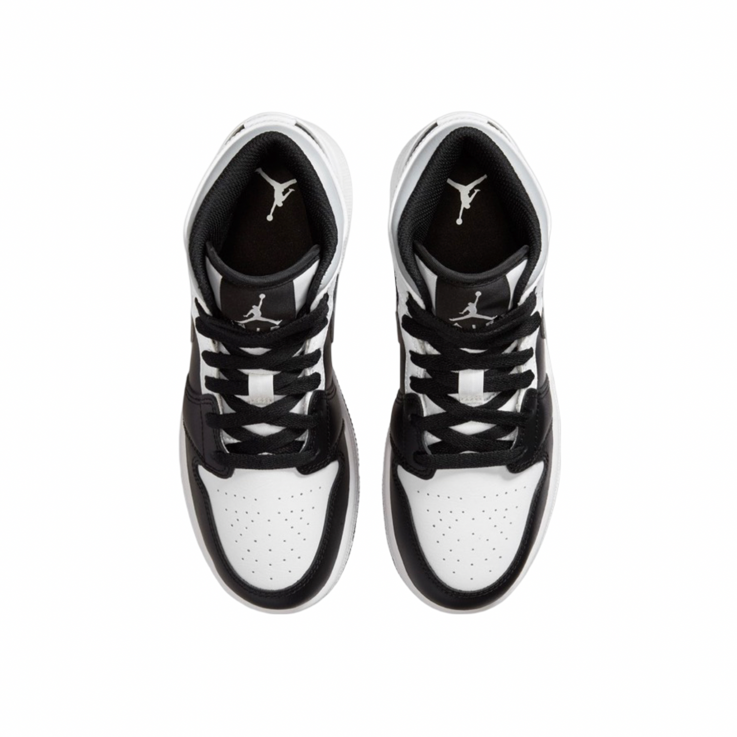 Air Jordan 1 Mid GS White Shadow Black Grey