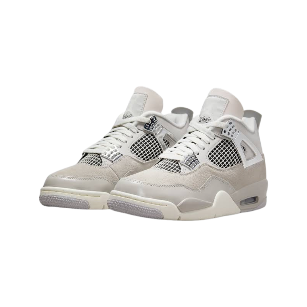 Women's Jordan 4 Frozen Moments Light Iron Sail Neutral Grey Black