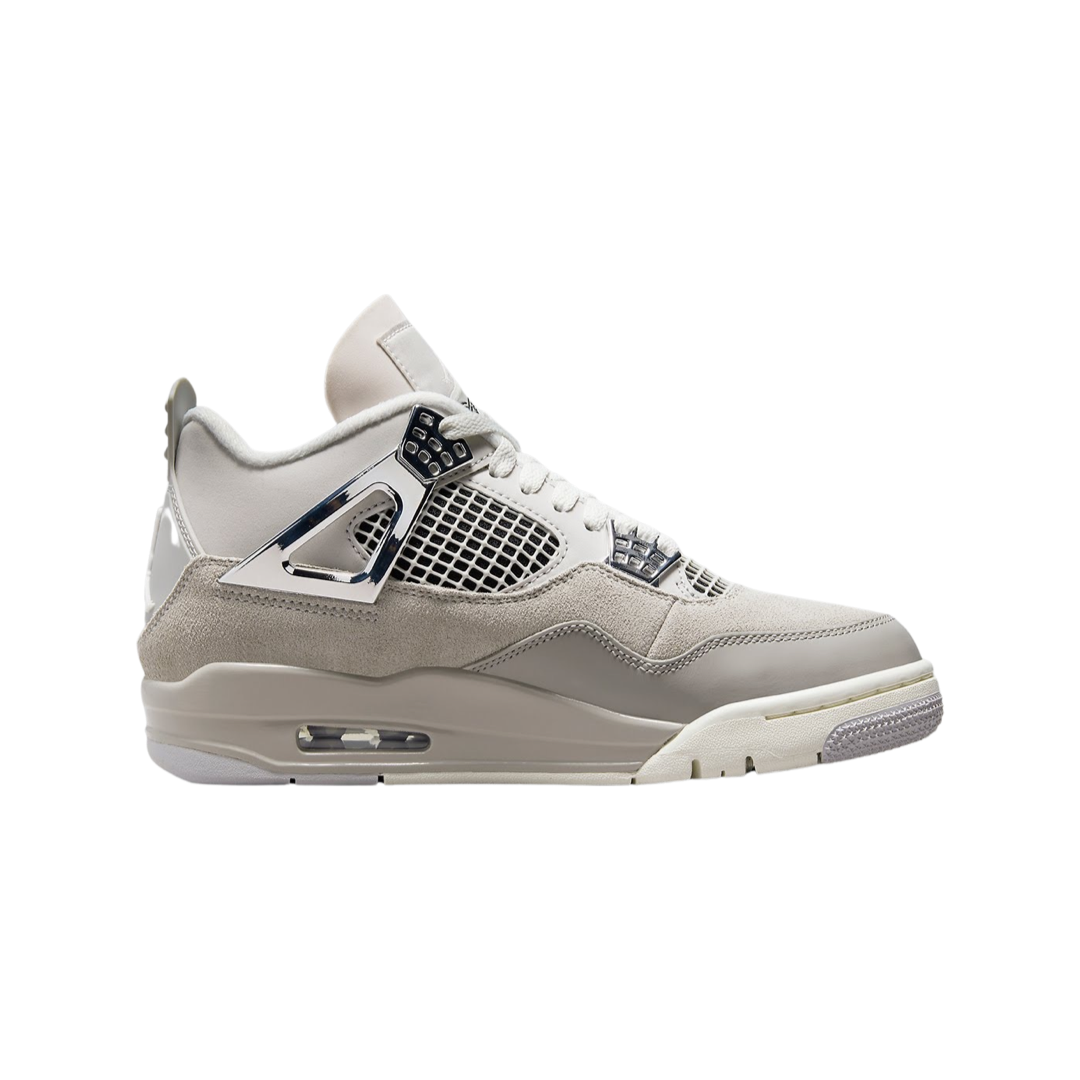 Women's Jordan 4 Frozen Moments Light Iron Sail Neutral Grey Black