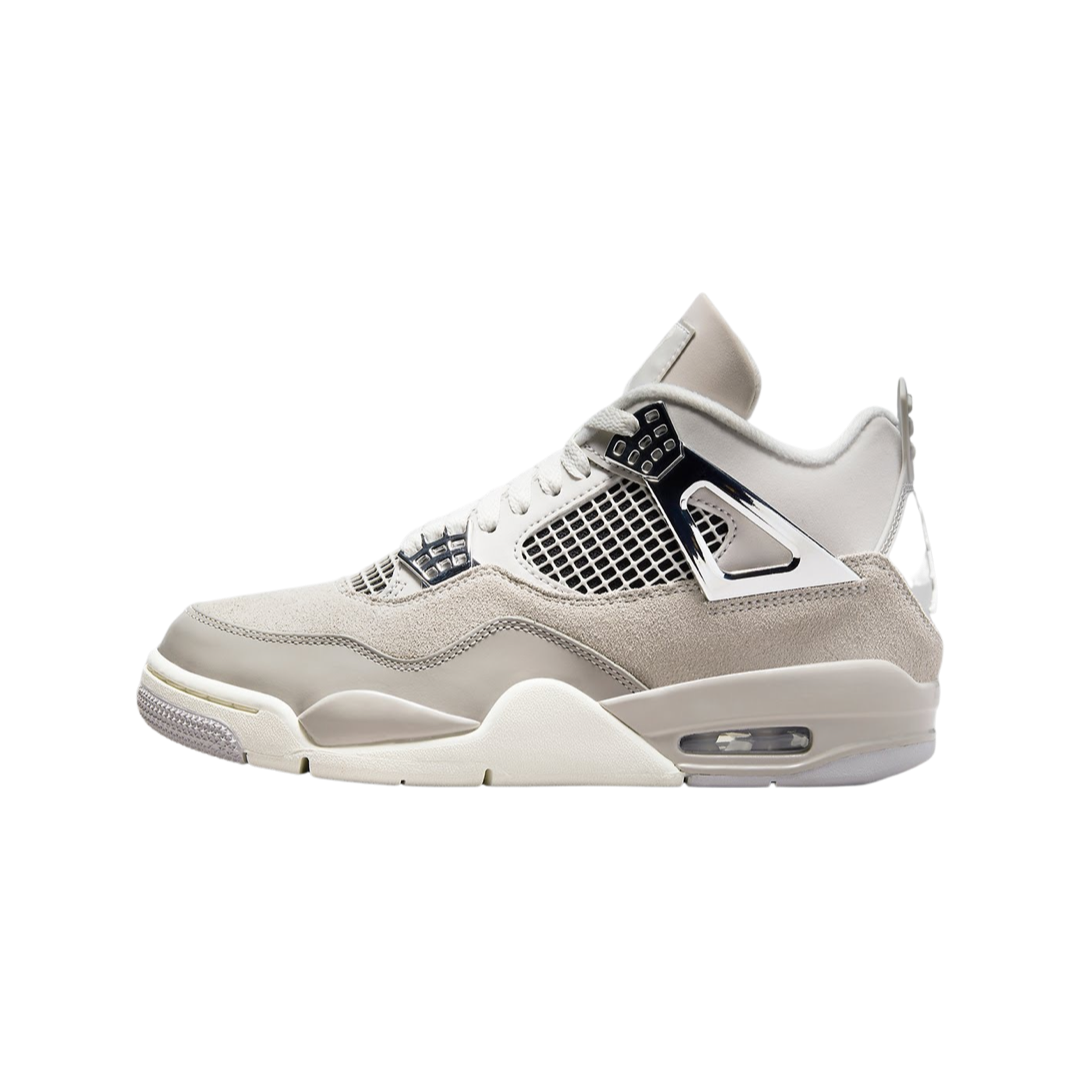 Women's Jordan 4 Frozen Moments Light Iron Sail Neutral Grey Black