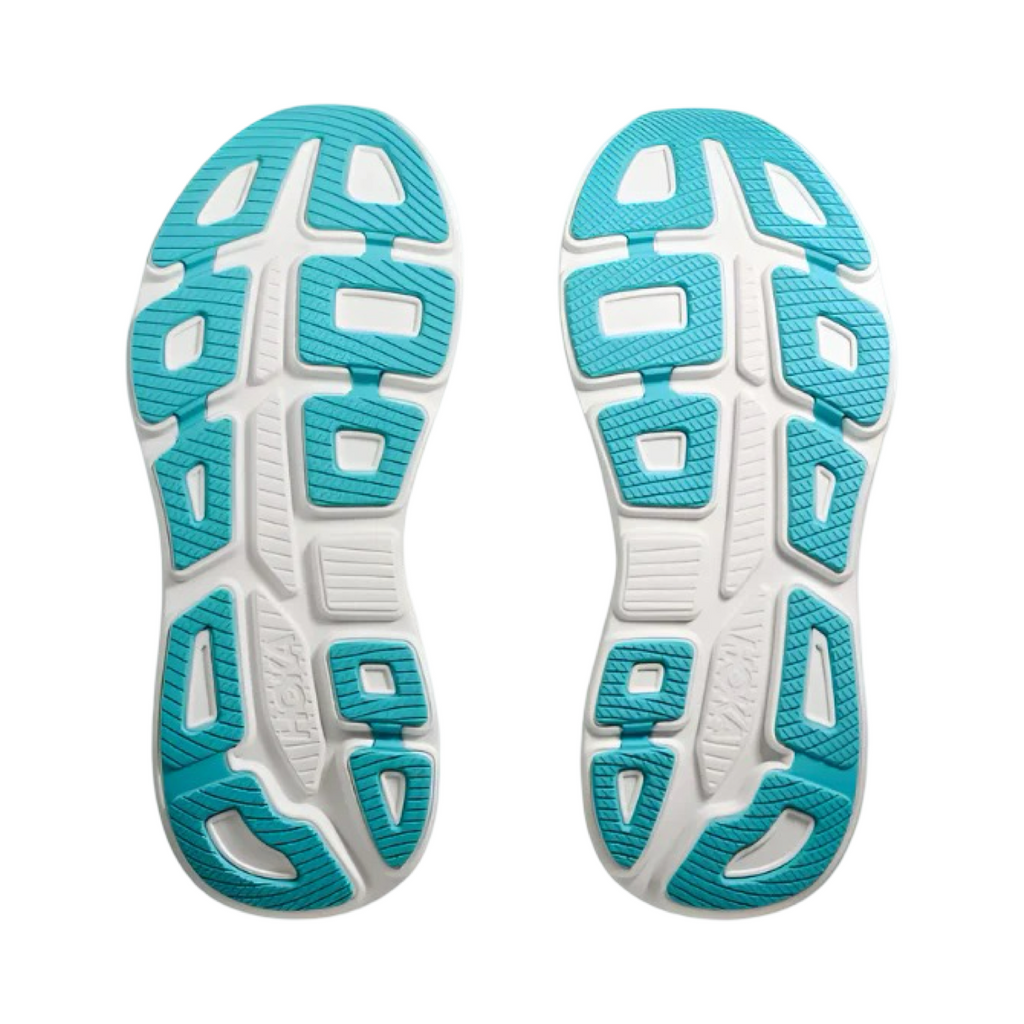 Men's Hoka Bondi 9 D Width White Blue