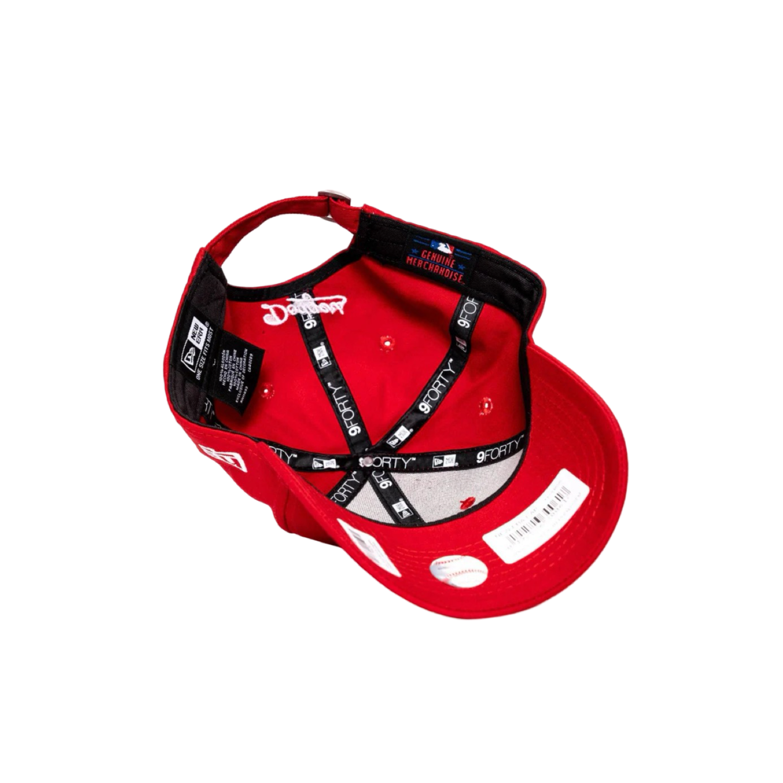 New Era 940 Pre Curved LA Dodgers Scarlet Red White Cap