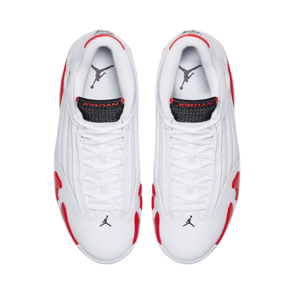Air Jordan 14 Retro Candy Cane White Black Varsity Red