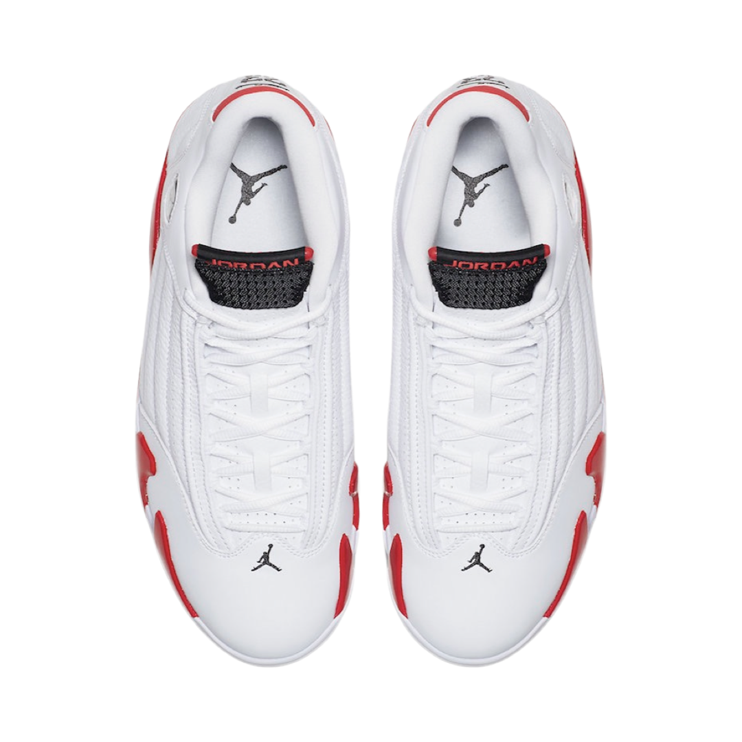 Air Jordan 14 Retro Candy Cane White Black Varsity Red