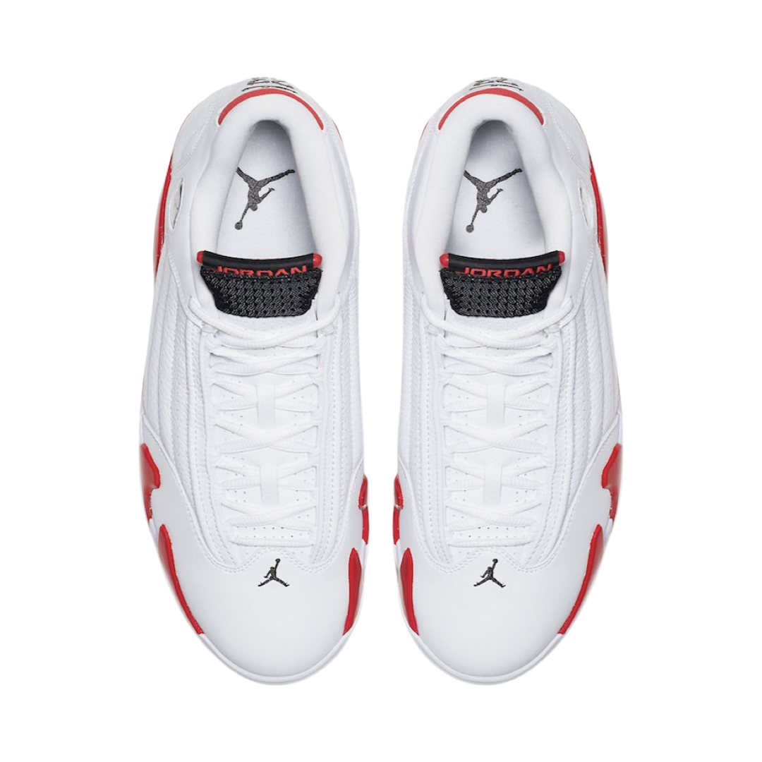 Air Jordan 14 Retro Candy Cane White Black Varsity Red