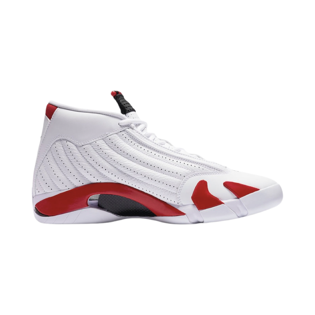 Air Jordan 14 Retro Candy Cane White Black Varsity Red