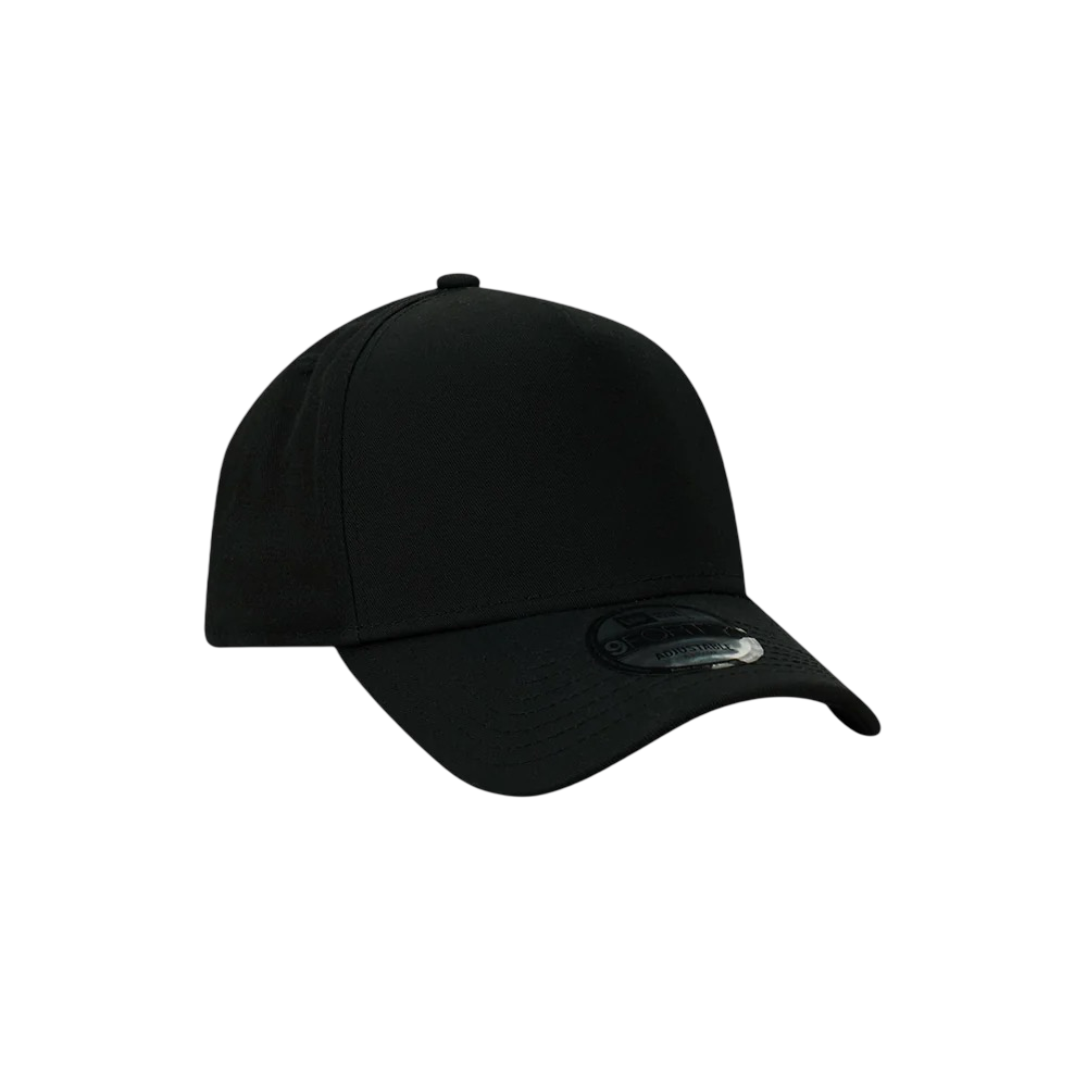 New Era 940 A-Frame Blank Black Snapback Cap