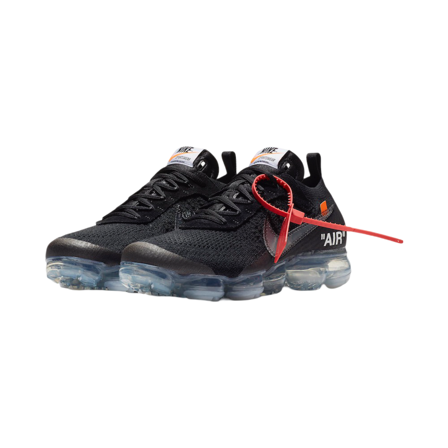 OFF-WHITE x Air Vapormax Flyknit (2018) Black Clear Total Orange