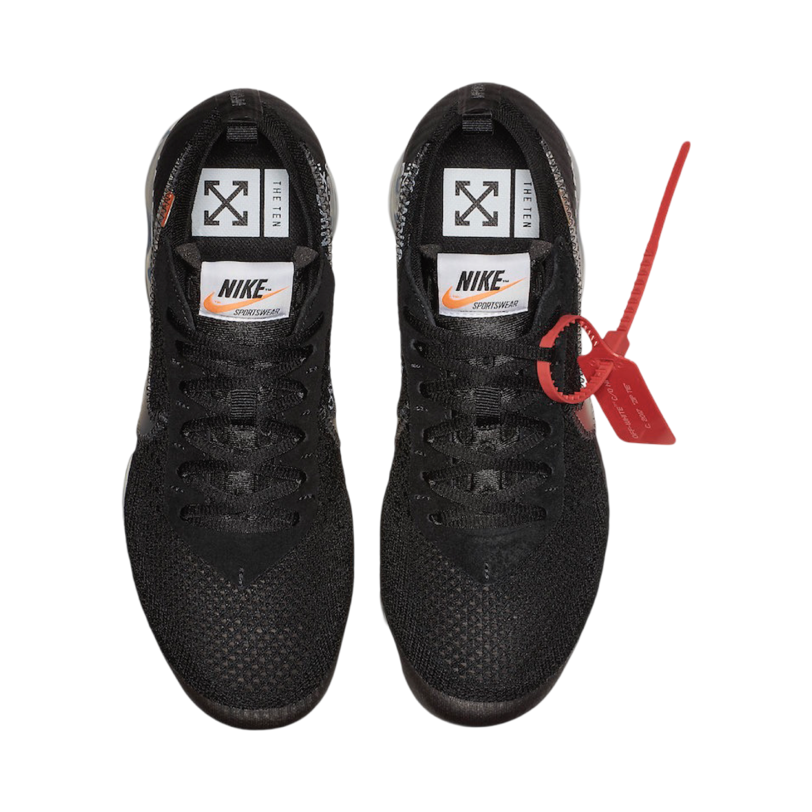 OFF-WHITE x Air Vapormax Flyknit (2018) Black Clear Total Orange
