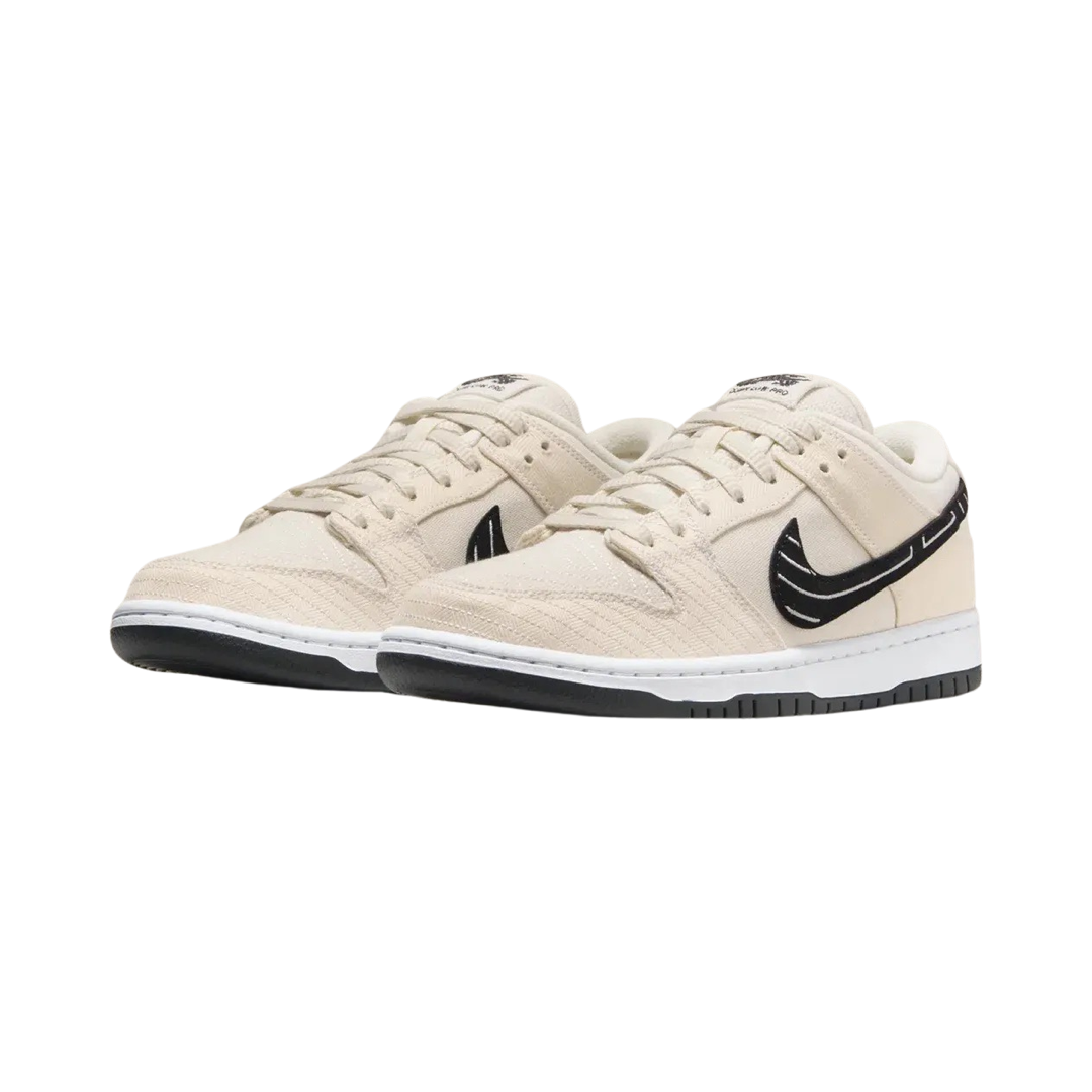 Nike SB Dunk Low Albino & Preto Fossil Black