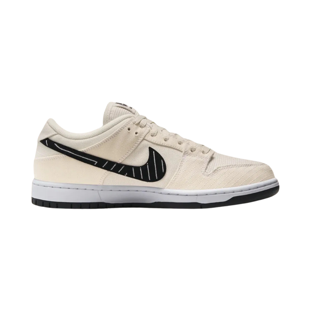 Nike SB Dunk Low Albino & Preto Fossil Black