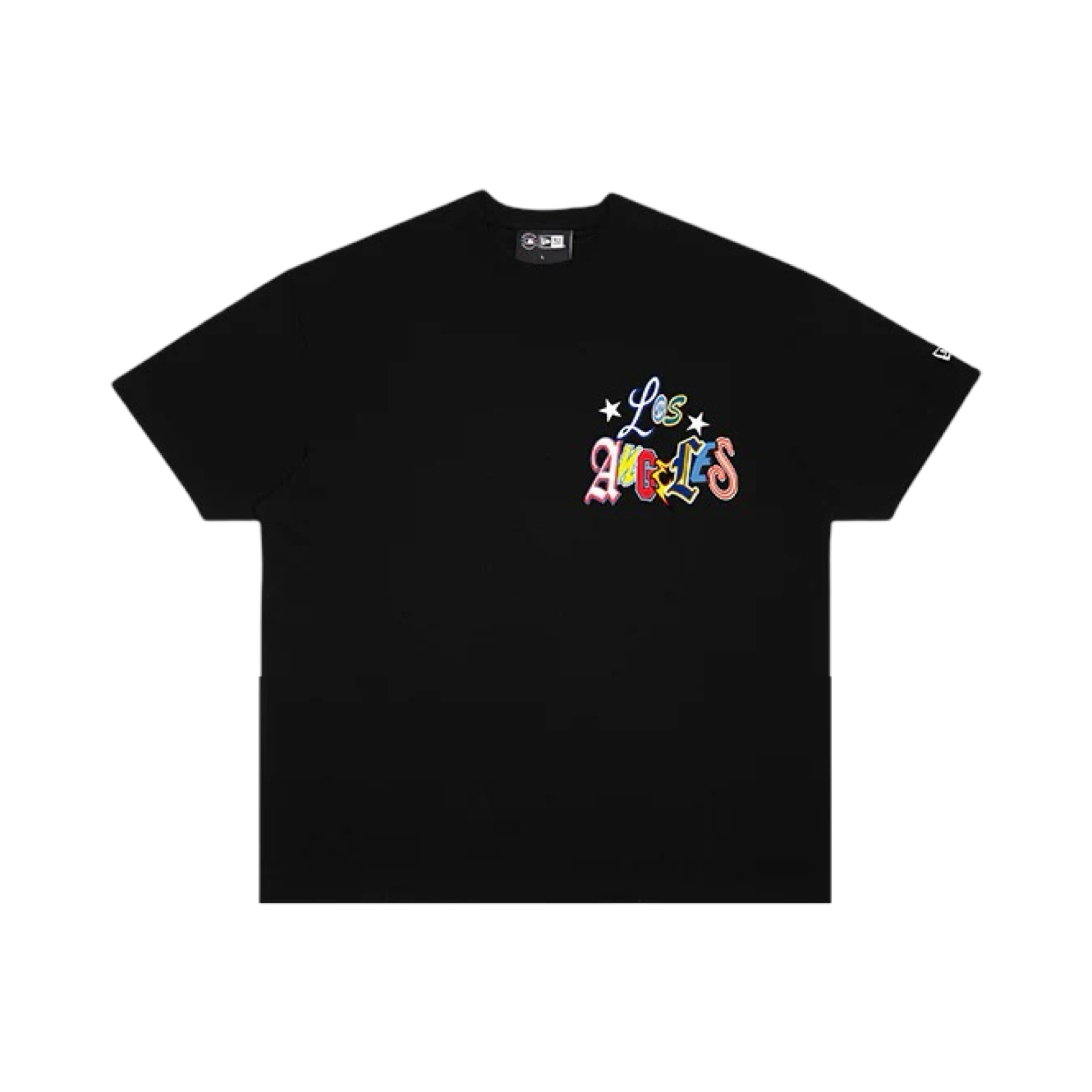 New Era Los Angeles Dodgers MLB Multi Colour Letters BlackTee