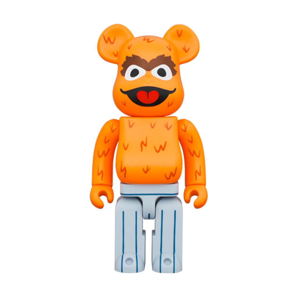 Bearbrick x Sesame Street 100% & 400% Oscar The Grouch Orange Fur Graphics Boxset