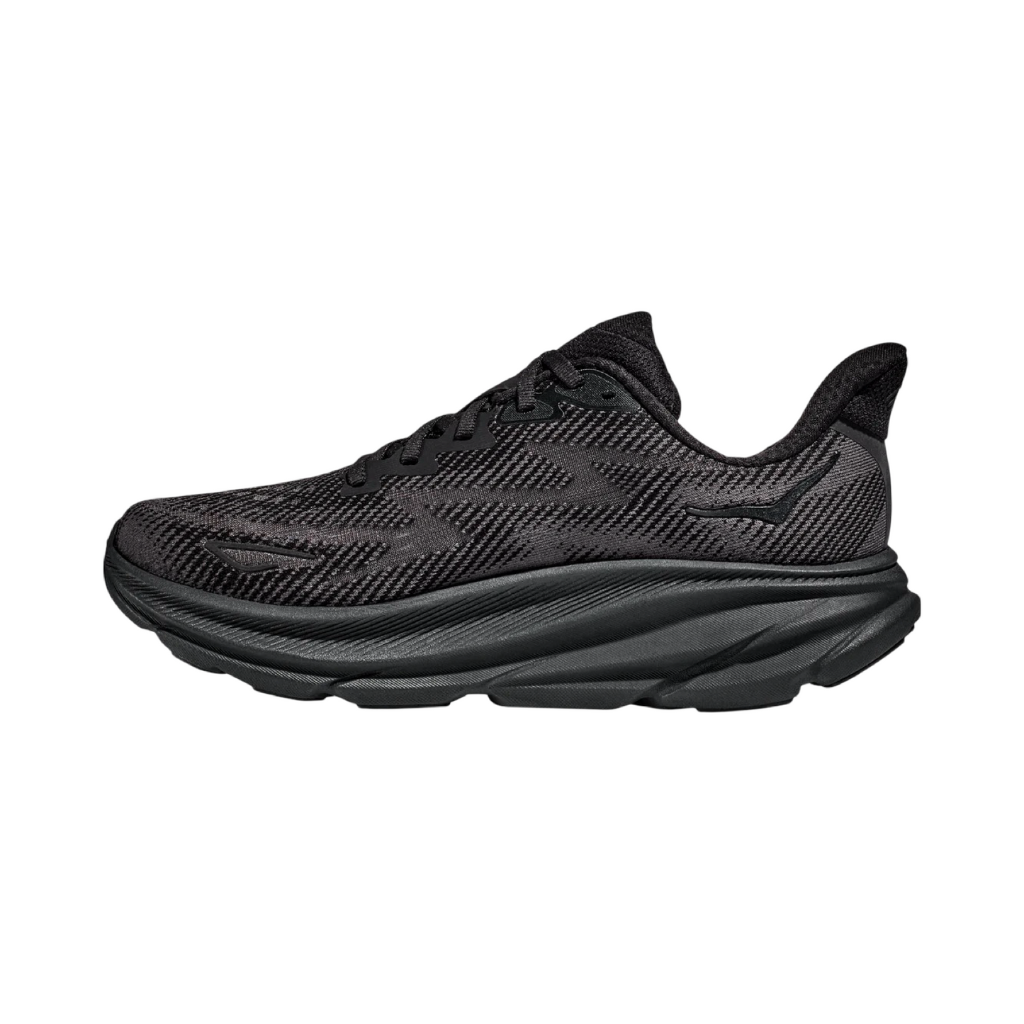 Men's Hoka Clifton 9 D Width Black Black