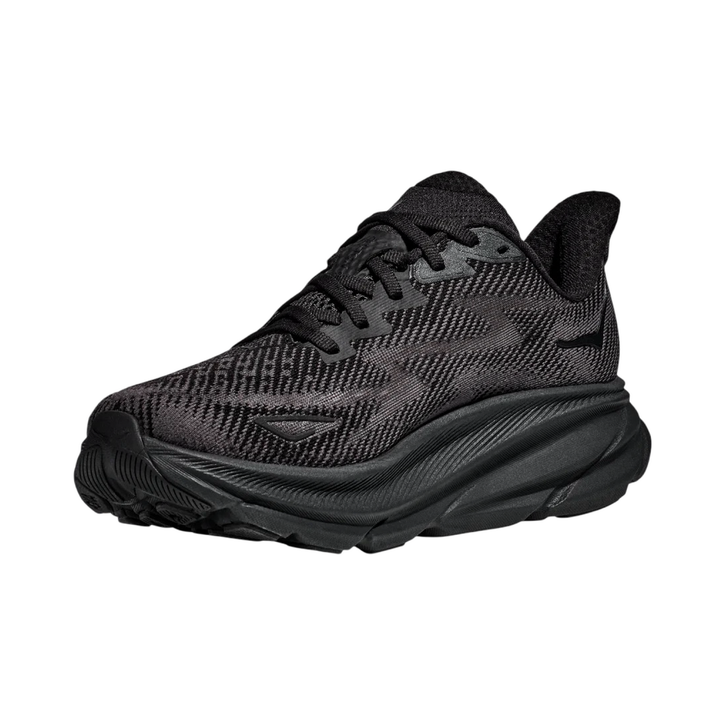 Men's Hoka Clifton 9 D Width Black Black