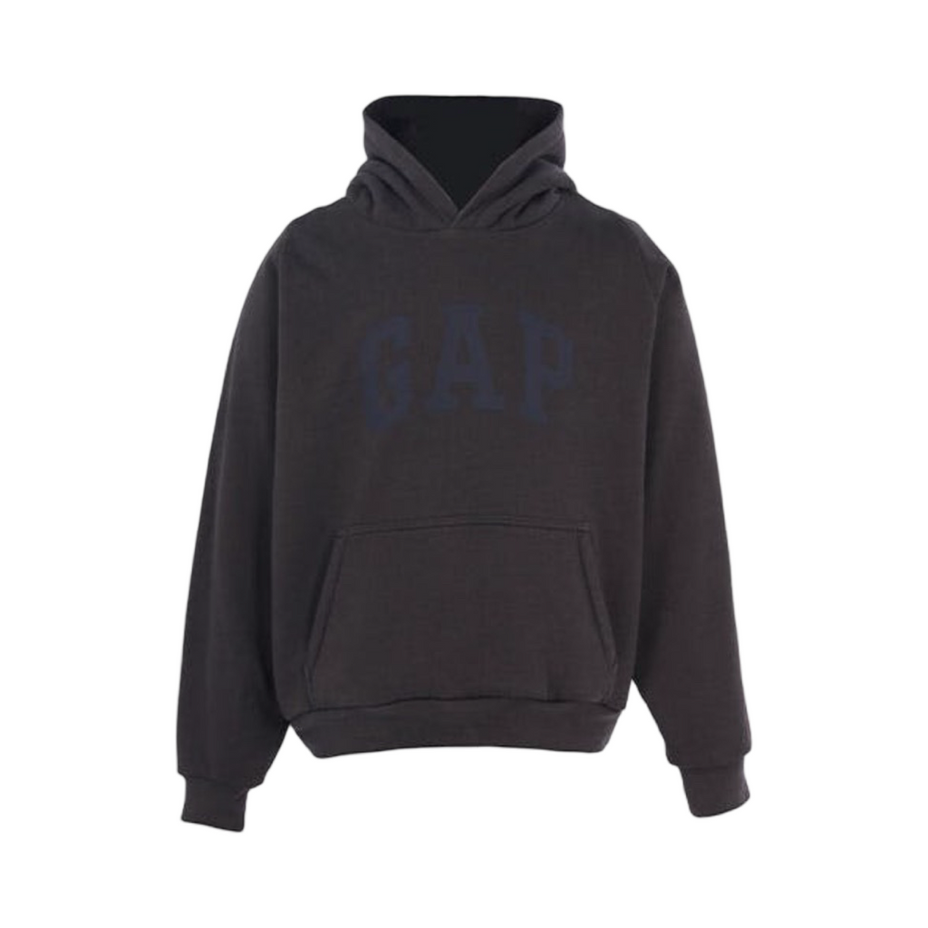 Yeezy Gap Shrunken Balenciaga Dove Hoodie Washed Black
