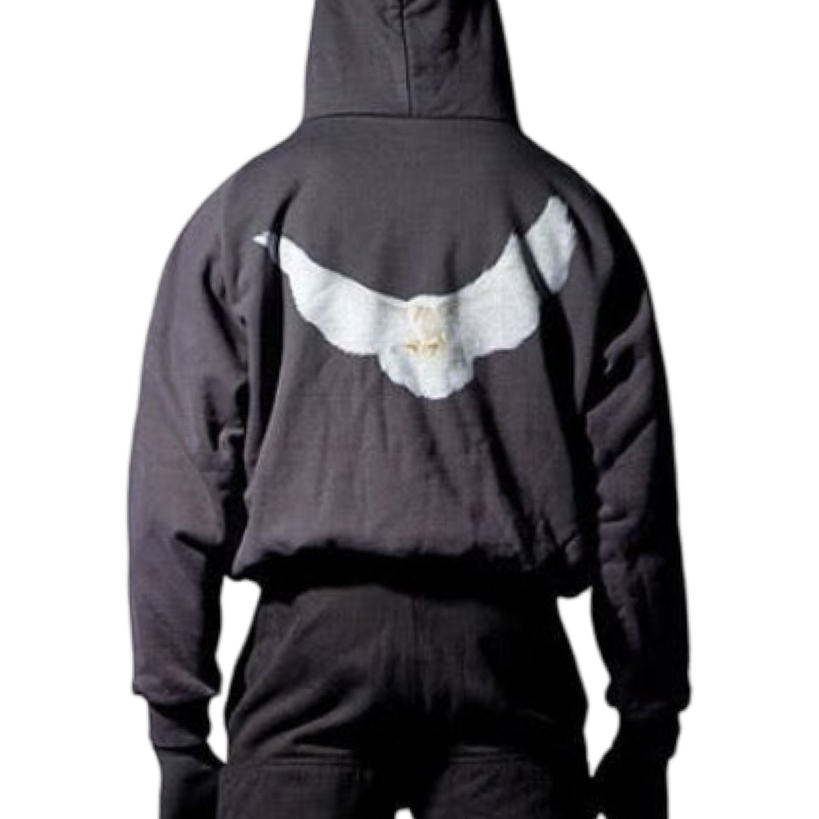 Yeezy Gap Shrunken Balenciaga Dove Hoodie Washed Black