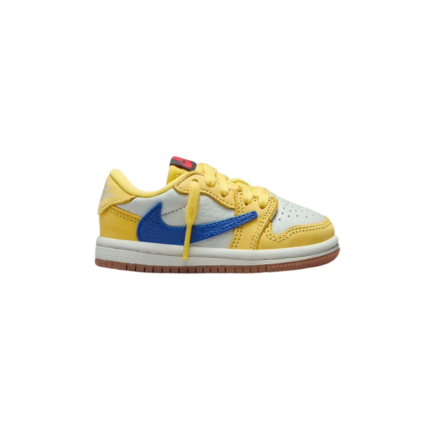 Toddler Air Jordan 1 Low OG SP TD Canary Racer Blue Light Silver