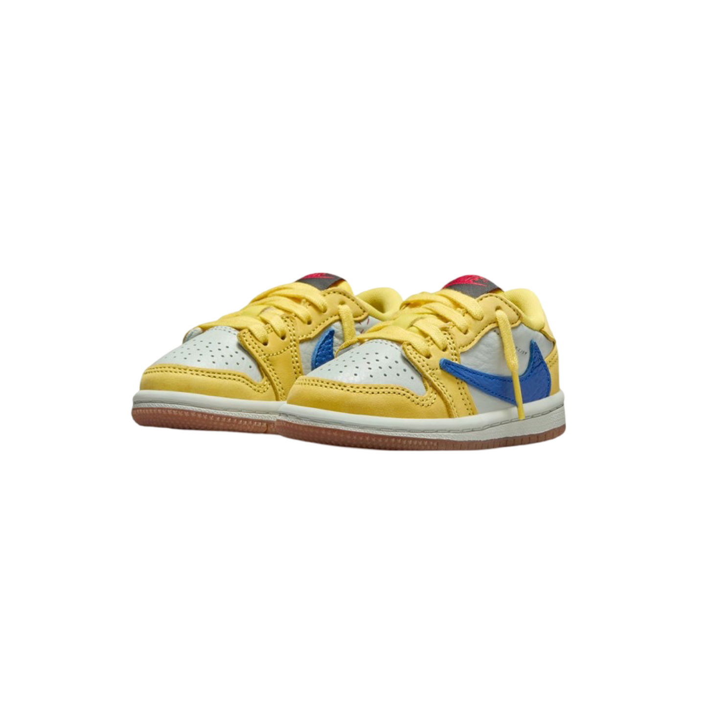 Toddler Air Jordan 1 Low OG SP TD Canary Racer Blue Light Silver