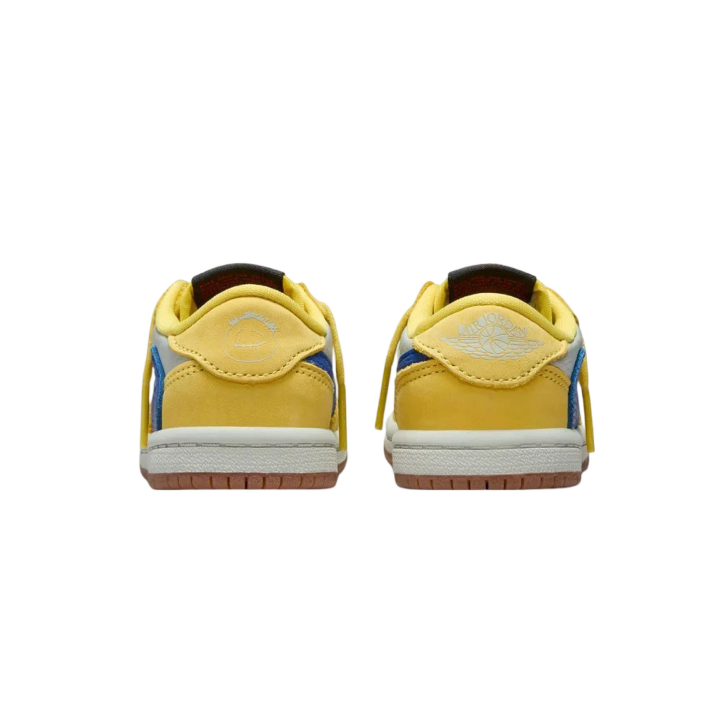 Toddler Air Jordan 1 Low OG SP TD Canary Racer Blue Light Silver