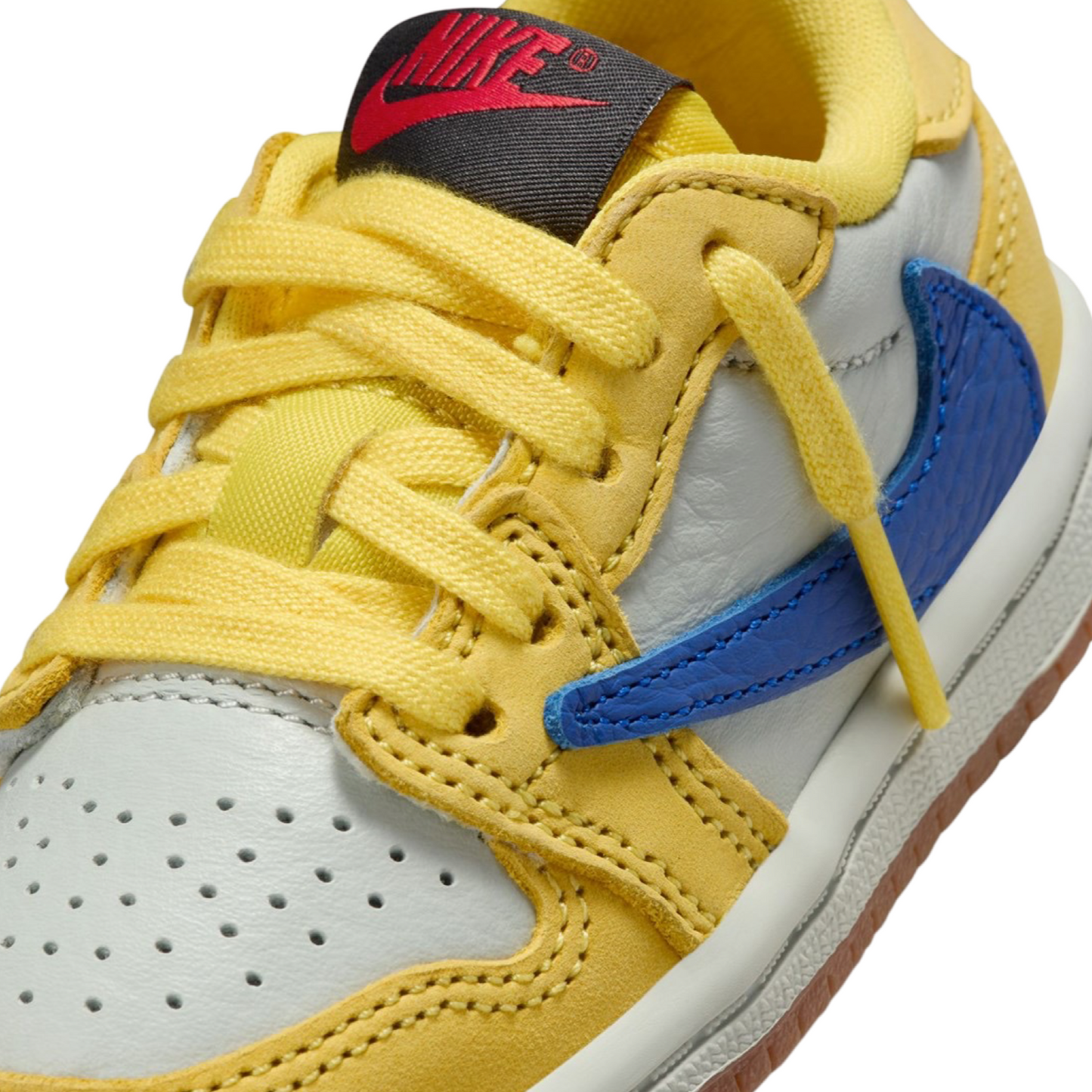 Toddler Air Jordan 1 Low OG SP TD Canary Racer Blue Light Silver