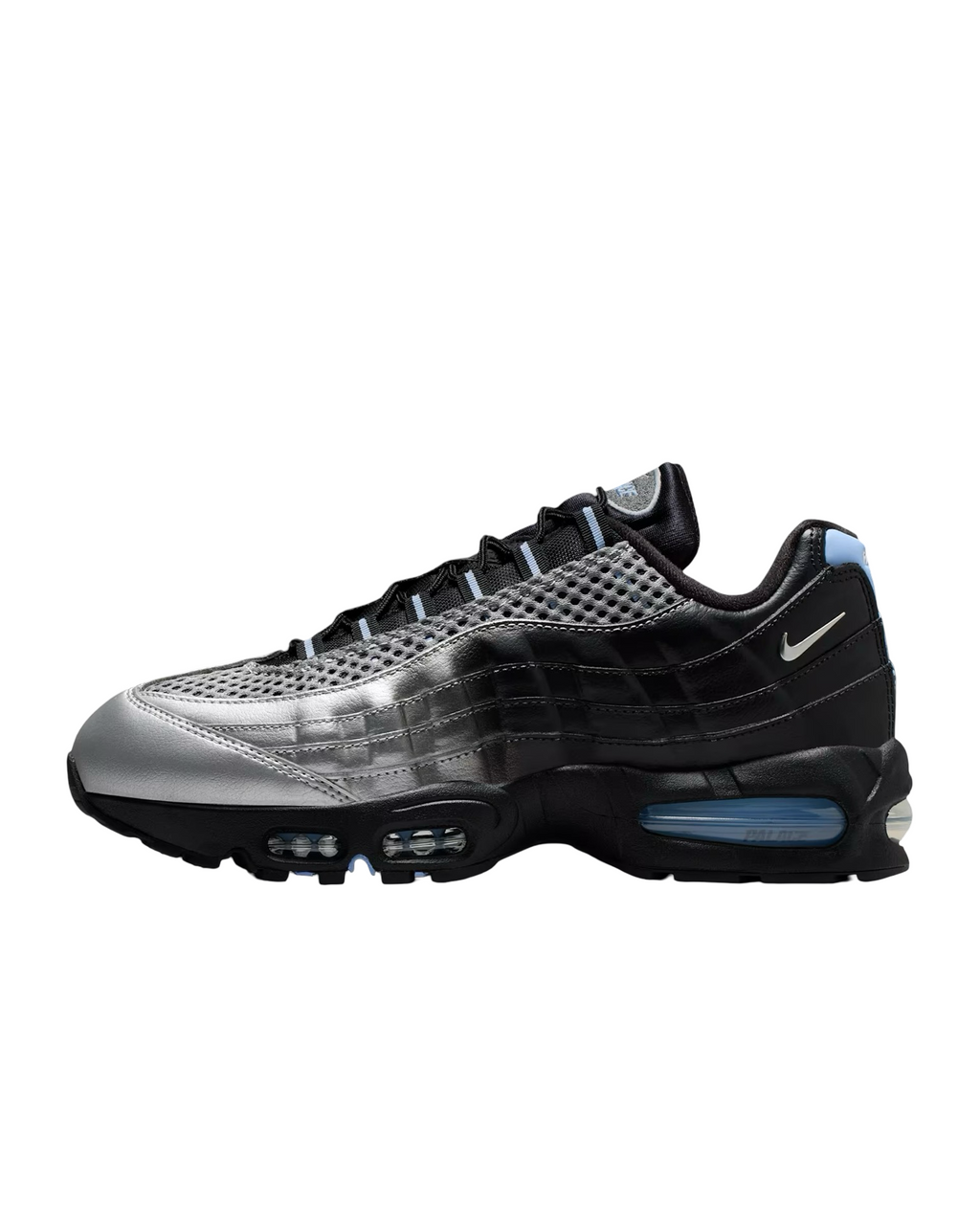 Nike Air Max 95 x Palace Big Bubble Metallic Silver Aluminum Black