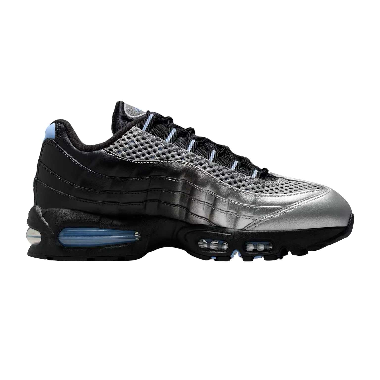 Nike Air Max 95 x Palace Big Bubble Metallic Silver Aluminum Black