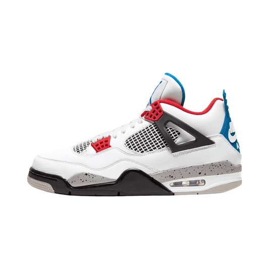 Air Jordan 4 Retro What The? White Military Blue Fire Red