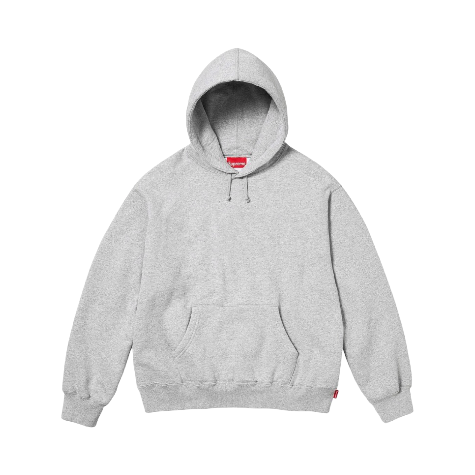 Supreme FW24 Satin Applique Hooded Sweater Grey
