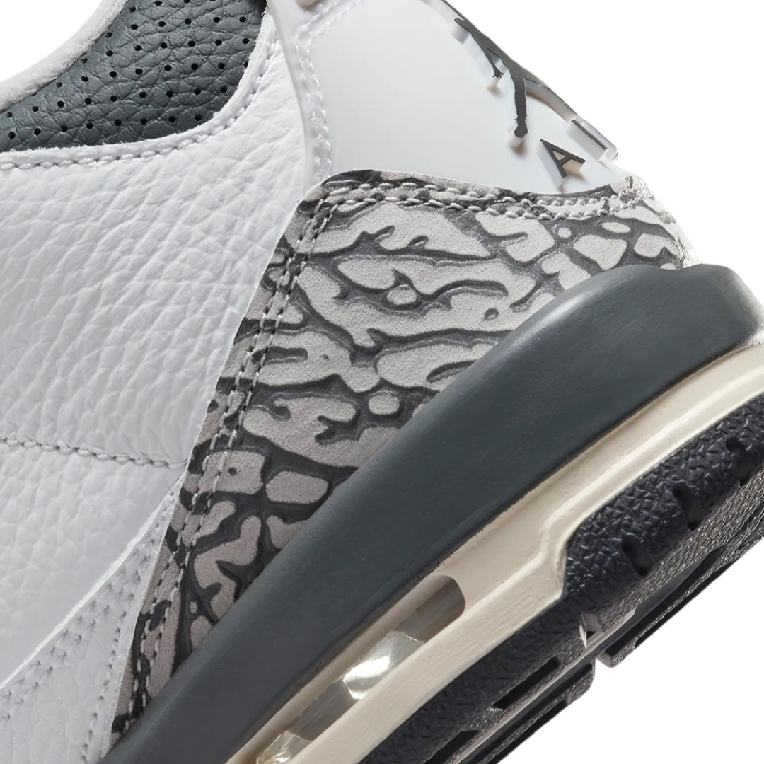 Air Jordan 3 (GS) Hide and Seek White Black Iron Light Ash Grey Cement Grey