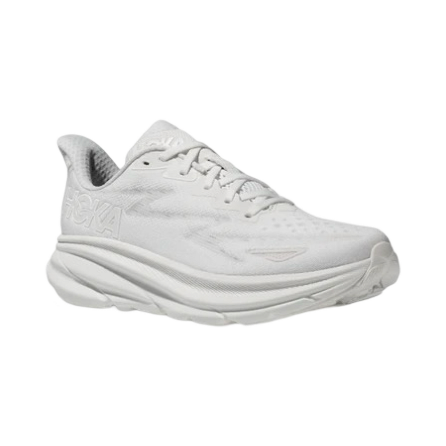 Men's Hoka Clifton 9 D Width White White