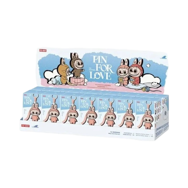 POP MART The Monsters Pin For Love Series Vinyl Plush Pendant N-Z Blind Box (SINGLE)